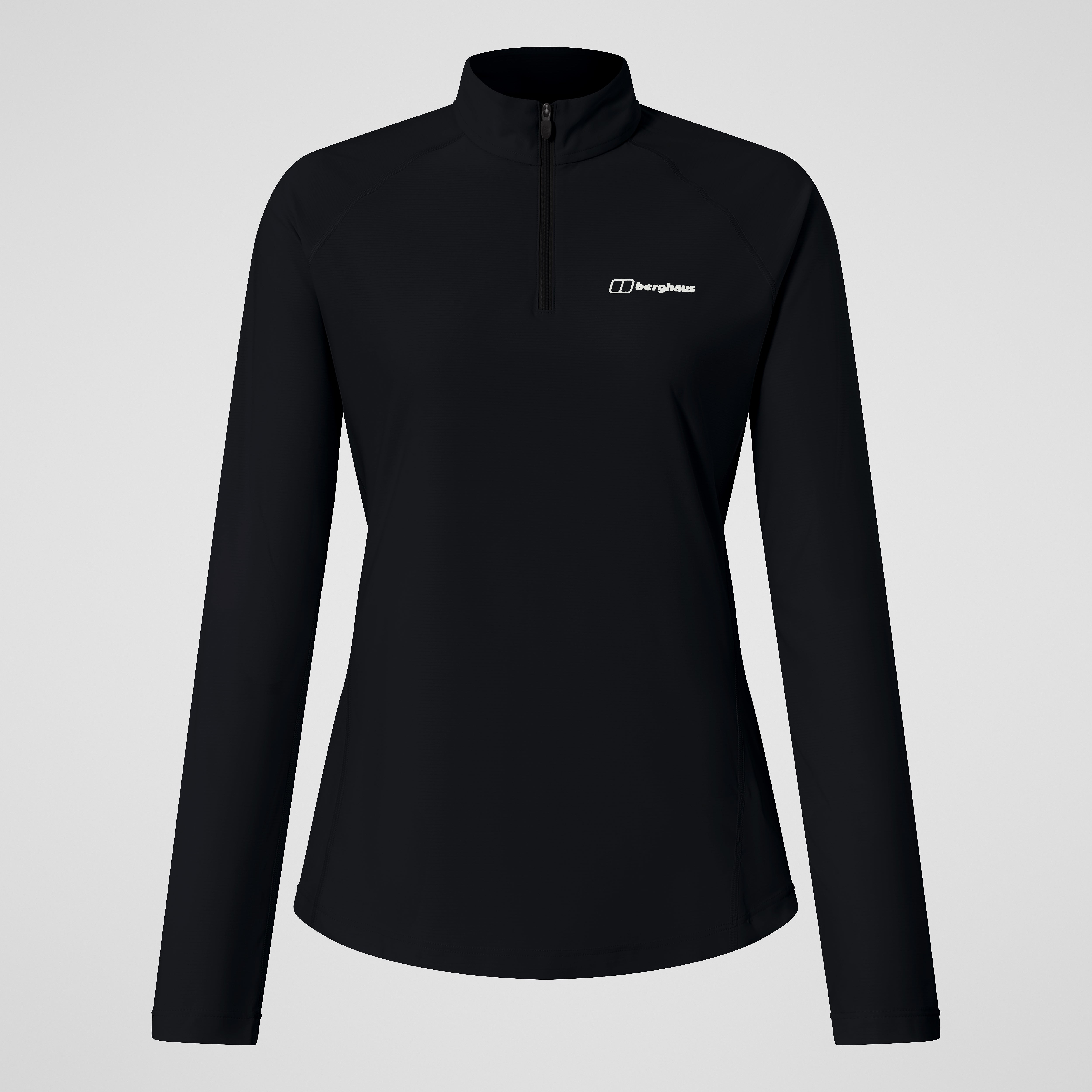 Women's 24/7 Tech Tee Long Sleeve Half Zip - Black | Berghaus