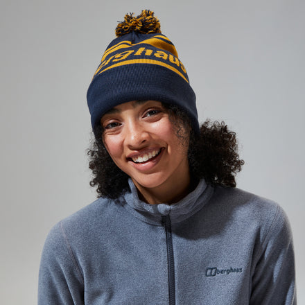 Unisex Berghaus Beanie - Dark Blue/Brown