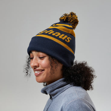 Unisex Berghaus Beanie - Dark Blue/Brown
