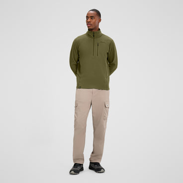 Men's Prism Micro Half Zip Polartec Fleece - Green