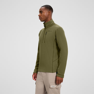Men's Prism Micro Half Zip Polartec Fleece - Green