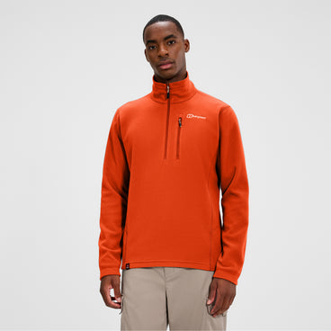 Men's Prism Micro Half Zip Polartec Fleece - Orange
