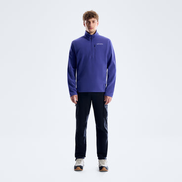 Men's Prism Micro Half Zip Polartec Fleece - Bottle Blue