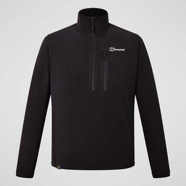 Men's Prism Micro Half Zip Polartec Fleece - Black