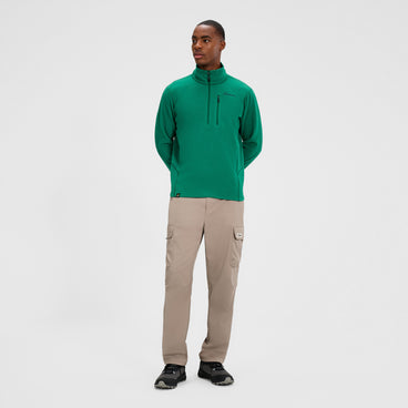 Men's Prism Micro Half Zip Polartec Fleece - Green