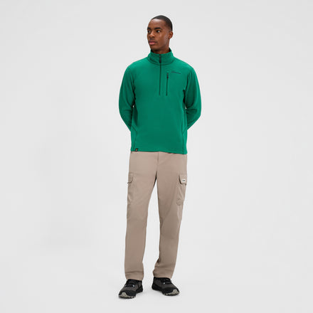 Men's Prism Micro Half Zip Polartec Fleece - Green