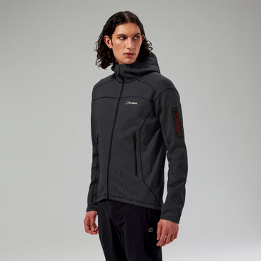 Men's Pravitale Mountain 2.0 Hooded Fleece Jacket - Dark Grey/Black