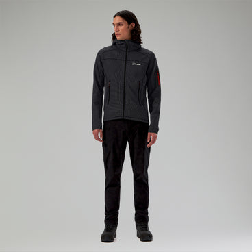 Men's Pravitale Mountain 2.0 Hooded Fleece Jacket - Dark Grey/Black
