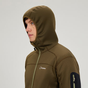 Men's Pravitale MTN 2.0 Hooded Fleece Jacket - Green/Brown