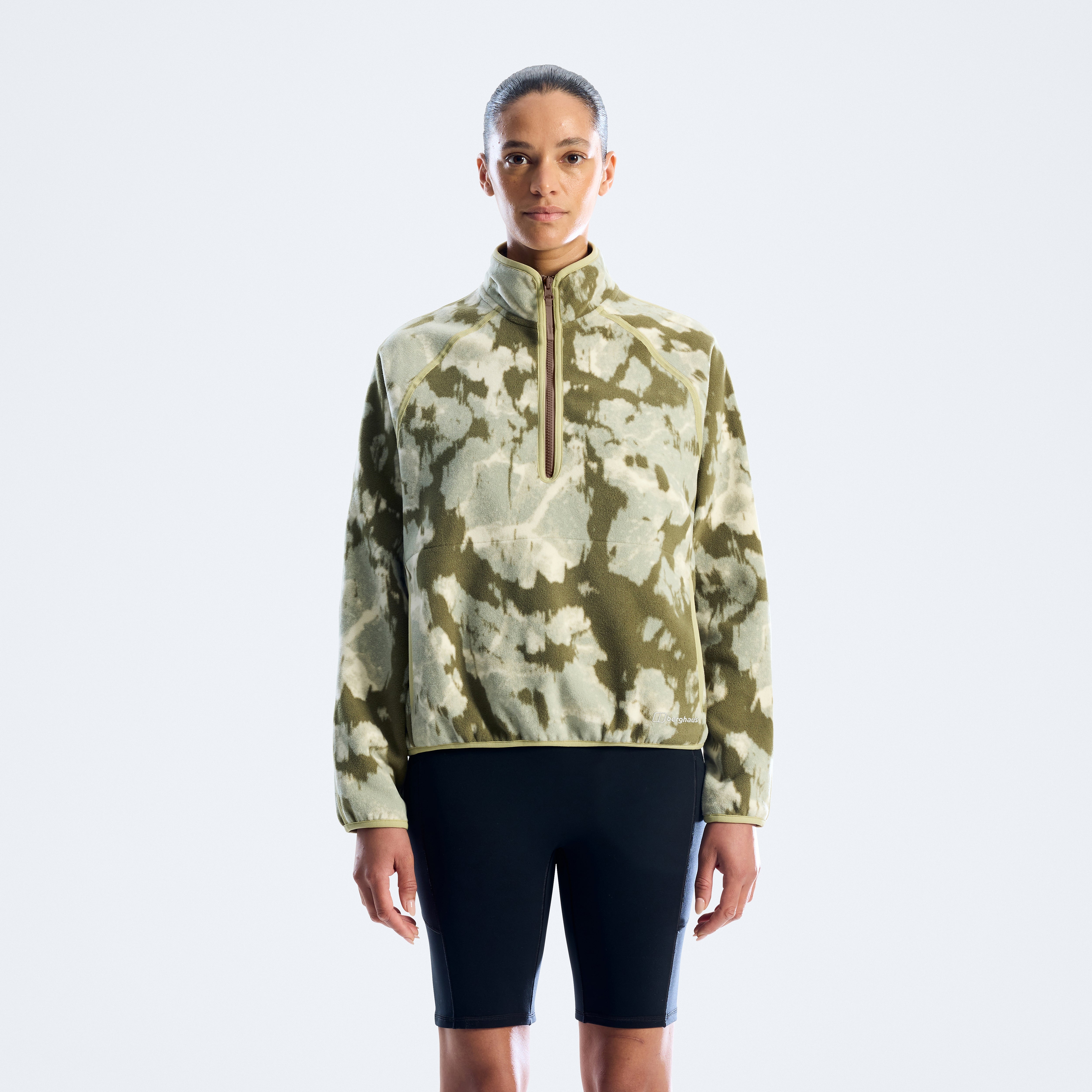 Women's Bamburgh Half Zip Fleece - Green | Berghaus