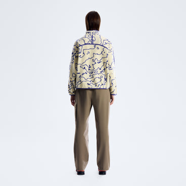 Women's Bamburgh Half Zip Fleece - Stratus/Bottle Blue