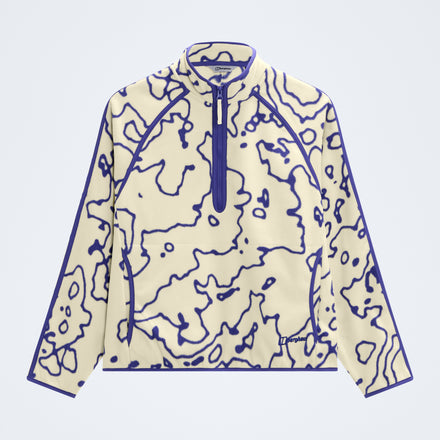 Women's Bamburgh Half Zip Fleece - Stratus/Bottle Blue