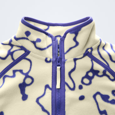 Women's Bamburgh Half Zip Fleece - Stratus/Bottle Blue