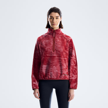 Women's Bamburgh Half Zip Fleece - Provence/Red Fury