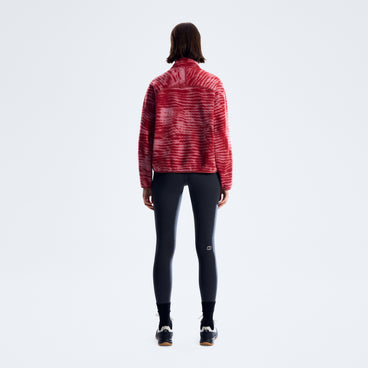 Women's Bamburgh Half Zip Fleece - Provence/Red Fury