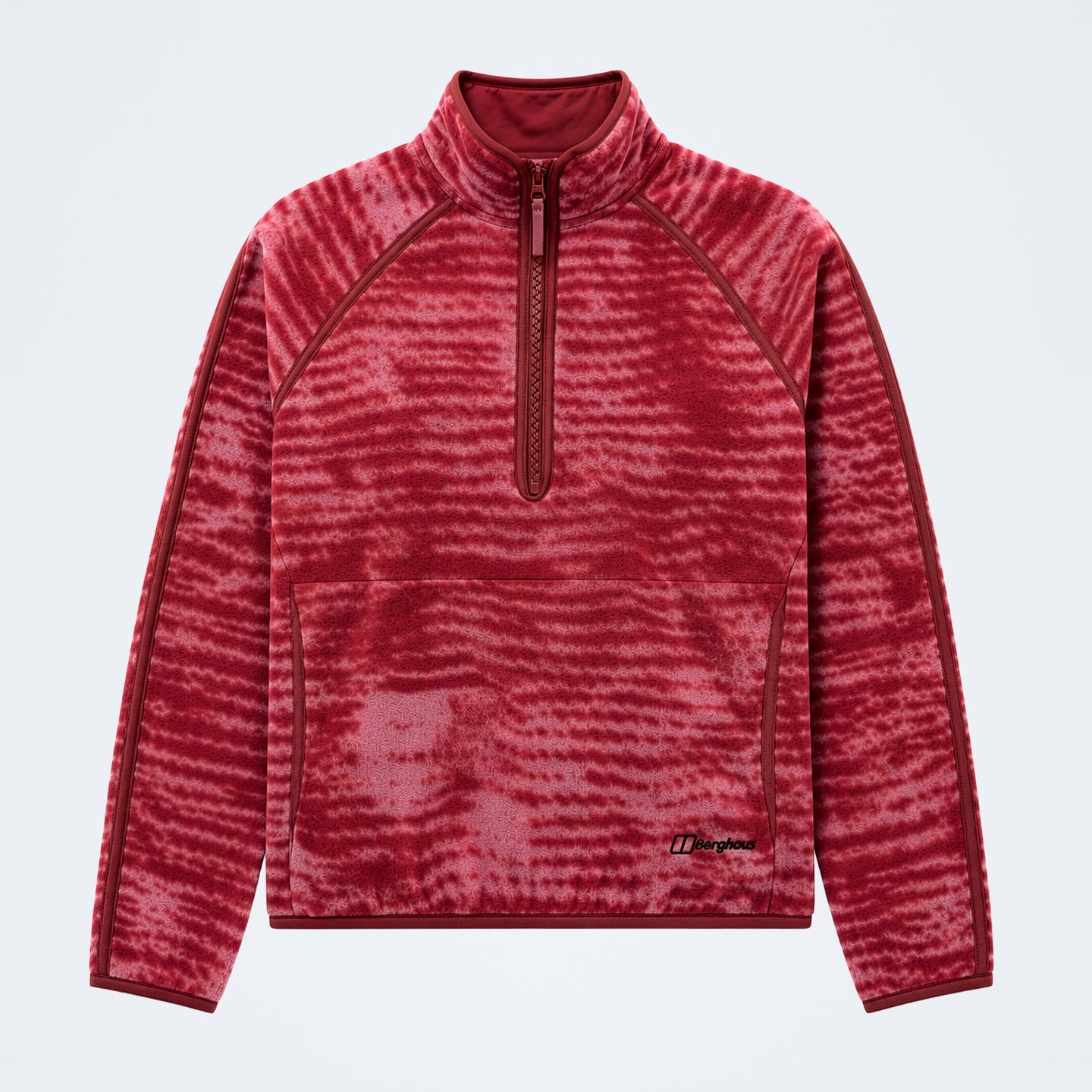 Women's Bamburgh Half Zip Fleece - Provence/Red Fury