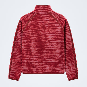 Women's Bamburgh Half Zip Fleece - Provence/Red Fury