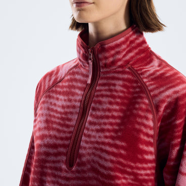 Women's Bamburgh Half Zip Fleece - Provence/Red Fury