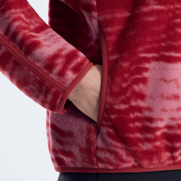 Women's Bamburgh Half Zip Fleece - Provence/Red Fury