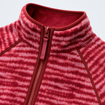 Women's Bamburgh Half Zip Fleece - Provence/Red Fury