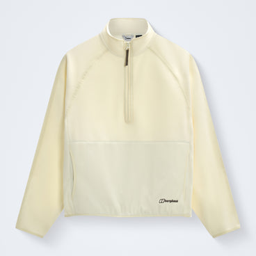 Women's Bamburgh Half Zip Fleece - Cream