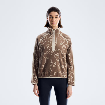 Women's Bamburgh Half Zip Fleece - Volcanic Ash/Stone