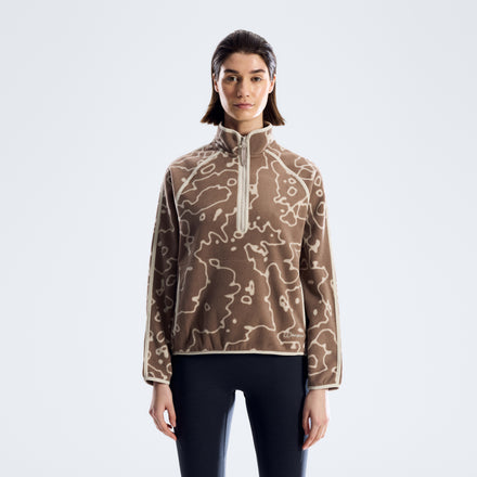 Women's Bamburgh Half Zip Fleece - Volcanic Ash/Stone
