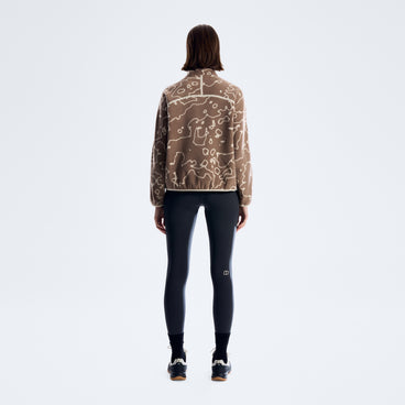 Women's Bamburgh Half Zip Fleece - Volcanic Ash/Stone