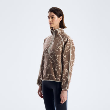 Women's Bamburgh Half Zip Fleece - Volcanic Ash/Stone