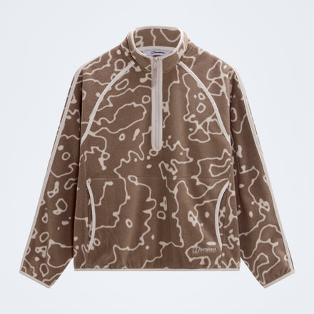 Women's Bamburgh Half Zip Fleece - Volcanic Ash/Stone