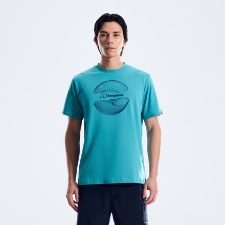 Men's Curvature Essential Tee - Blue
