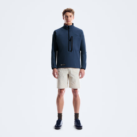 Men's Big Wall Half Zip - Blue