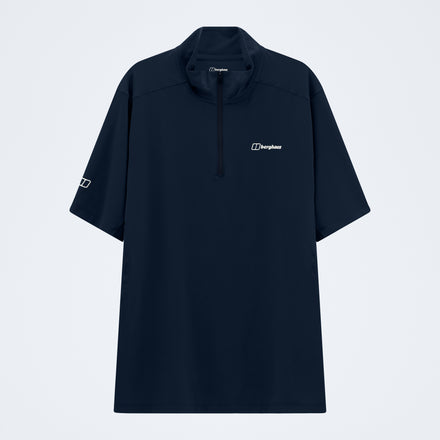 Men's Bowburn Half Zip Tech Tee - Black