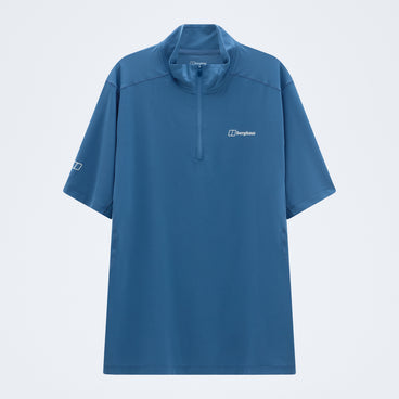 Men's Bowburn Half Zip Tech Tee - Blue