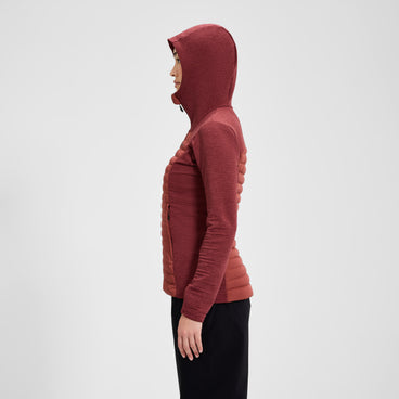 Women's Nula Hybrid Synthetic Insulated Jacket - Red