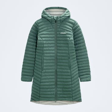 Women's Nula Micro Synthetic Insulated Long Jacket - Light Green