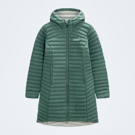 Women's Nula Micro Synthetic Insulated Long Jacket - Light Green