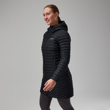 Women's Nula Micro Jacket Long - Black