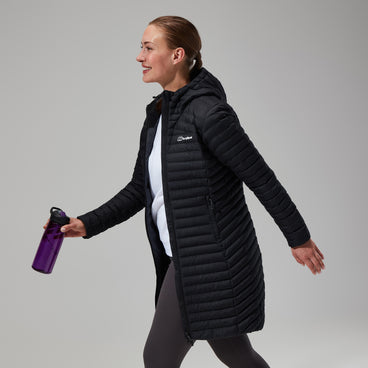 Women's Nula Micro Jacket Long - Black