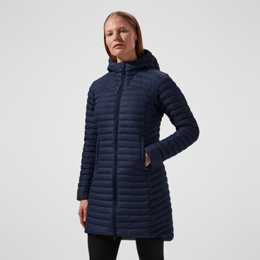 Women's Nula Micro Jacket Long - Dark Blue