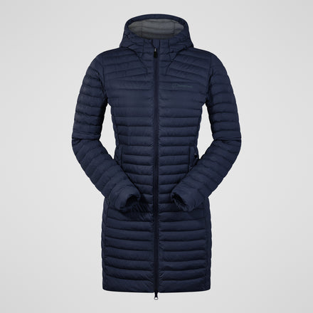 Women's Nula Micro Jacket Long - Dark Blue