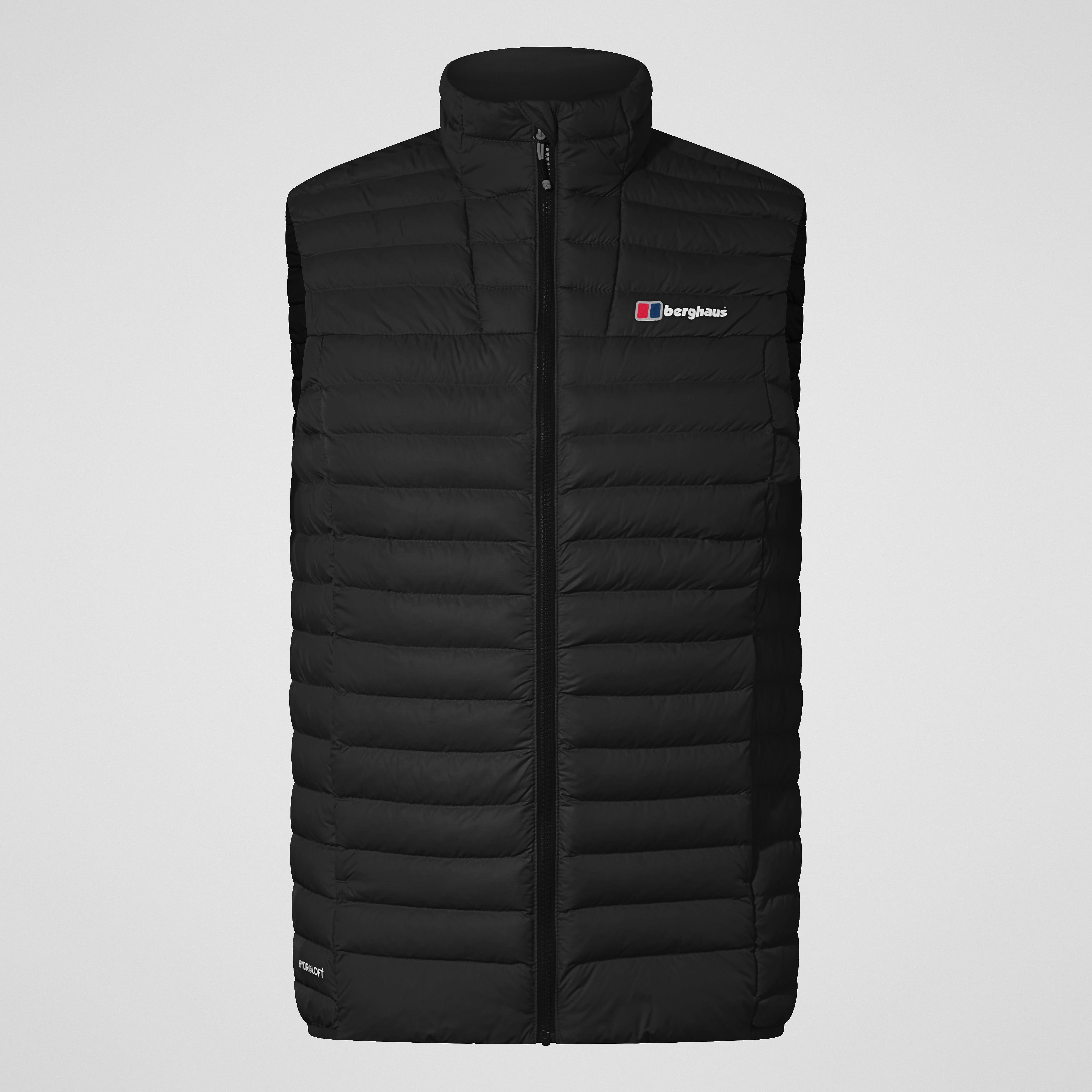 メンズウェア TFW49 SHIELD WARMER COLLARLESS VEST M Men's Vaskye Vest - Black | Berghaus