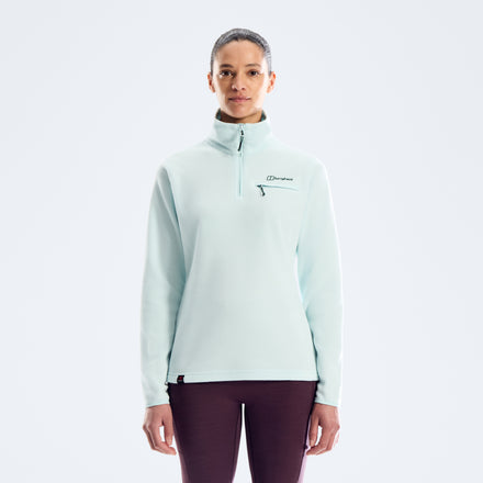 Women's Prism 2.0 Micro Half Zip Polartec Fleece - Light Blue/Light Blue