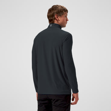 Men's 24/7 Tech Tee Long Sleeve Half Zip - Black