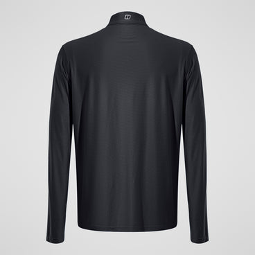 Men's 24/7 Tech Tee Long Sleeve Half Zip - Black
