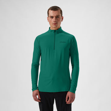 Men's 24/7 Half Zip Long Sleeve Tech Tee - Green
