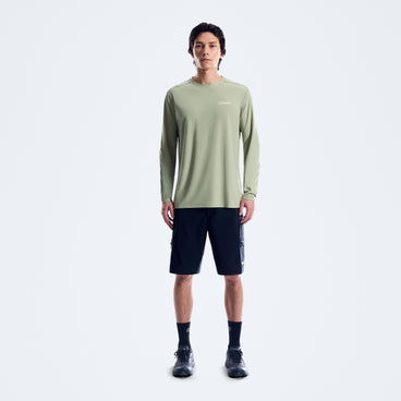 Men's 24/7 Crew Long Sleeve Tech Tee - Green