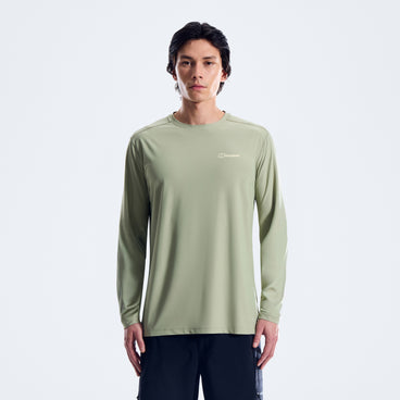 Men's 24/7 Crew Long Sleeve Tech Tee - Green