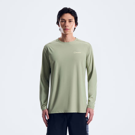Men's 24/7 Crew Long Sleeve Tech Tee - Green