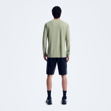 Men's 24/7 Crew Long Sleeve Tech Tee - Green